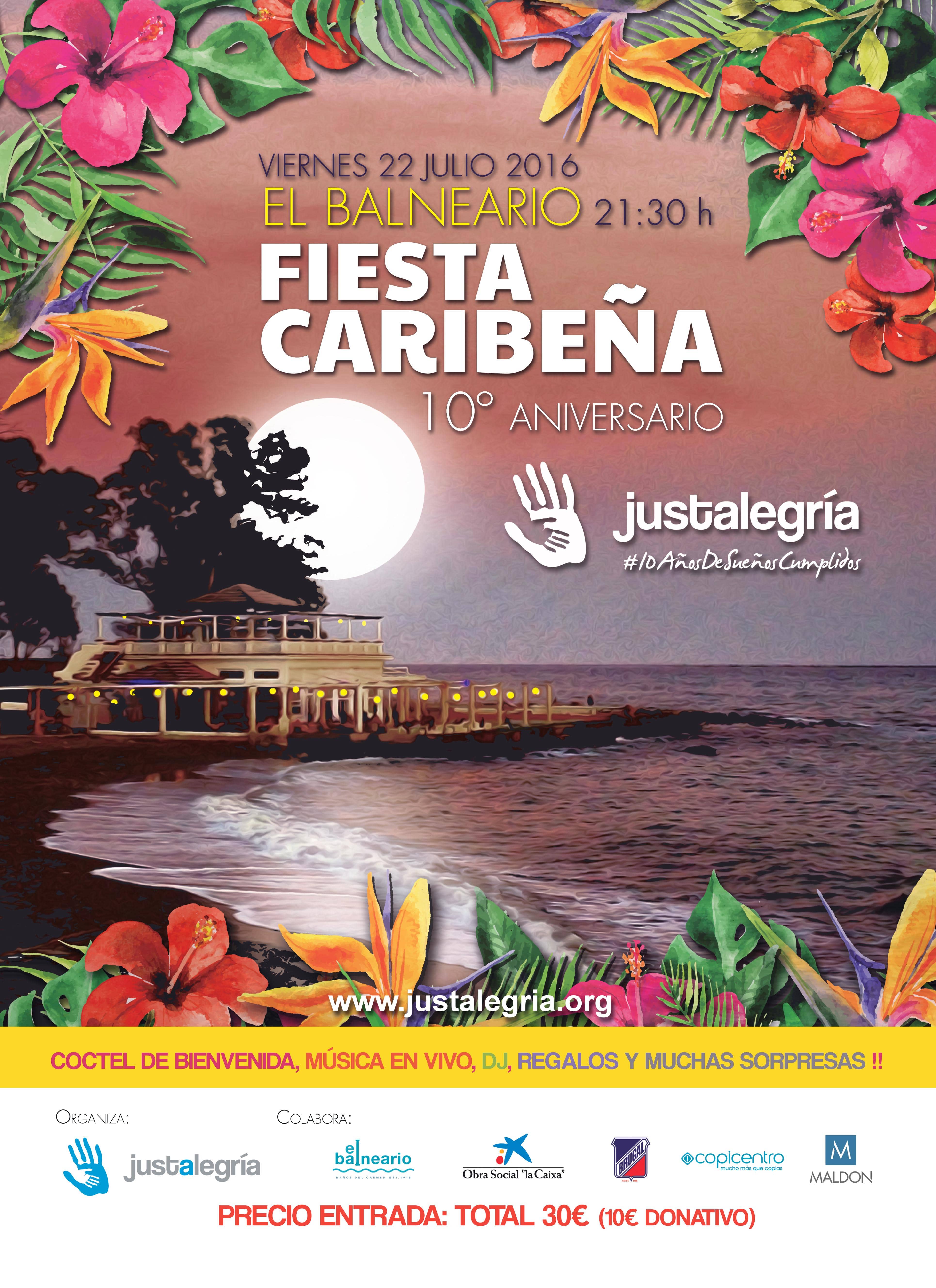 Cartel Fiesta Caribeña- Justalegría